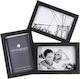 Multi Picture Frame 3 Positions Plastic with Black Frame