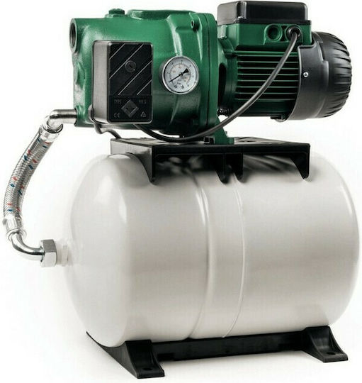 DAB JET 82M Einstufig Einphasig Wasserdruckpumpe mit Behälter 20 Liter 0.8hp