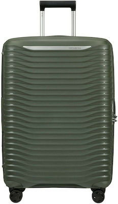 Samsonite Upscape Medium Travel Suitcase Hard Green with 4 Wheels Height 68cm.