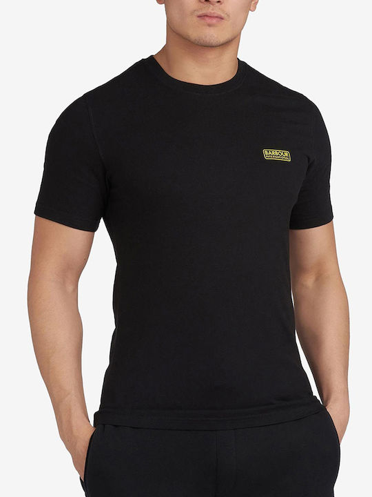 Barbour T-shirt Bărbătesc cu Mânecă Scurtă Negru