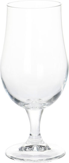 Excellent Houseware Σετ Ποτήρια Μπύρας από Γυαλί Κολωνάτα 370ml CC7000320 4τμχ