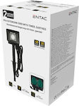 Entac ESE1.5GT2-1.5-IP44S Διπλή Επιδαπέδια Πρίζα Ρεύματος Κήπου Στεγανή με Καπάκι Μαύρη