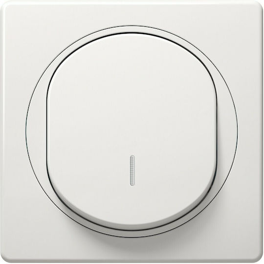 Aling Conel Recessed Wall Switch Lighting One-Way with Frame White