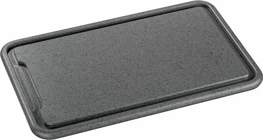 Zassenhaus Rectangular Plastic Chopping Board Dark Grey 36x23cm