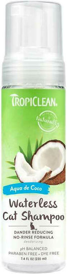 Tropiclean Cat Shampoo Waterless Shampoo Facial Cleanser With Vanilla 220ml