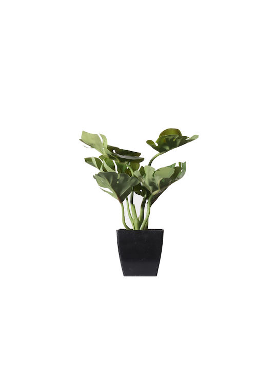 Supergreens Plantă Artificială în Ghiveci Mic Monstera Deliciosa Green 22cm 1buc