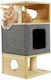 Croci Kennel Design Tower Φωλιά Γάτας Γκρι 80x40x40cm