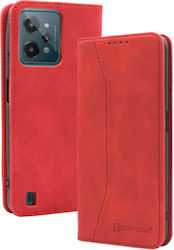 Bodycell Synthetic Leather Wallet Red (Realme C31)