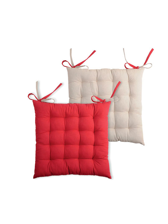 Μαξιλάρι Καρέκλας Κήπου S-F Duo Rouge / Lin 40x...