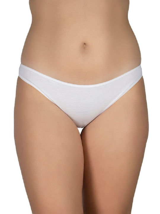 Slip women's bikini A.A cotton white