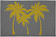 L-C Pure Line Rectangular Kitchen Mat with Anti-slip Underlay Gray 40x60εκ.