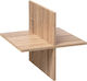 Atmosphera Raft De Bibliotecă Pătrat Din MDF În Culoare Maro 31x31x31cm 167815