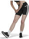 Essentials 3-Stripes Training Women's Bike Leggings High Waist Black