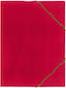 Justnote Folder Prespan with Rubber Band and Ears for Paper A4 Red 3868