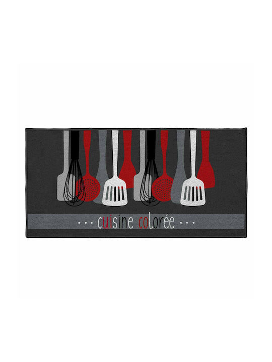 L-C Cuisinette Kitchen Mat Runner with Anti-slip Underlay Red 57x115εκ.