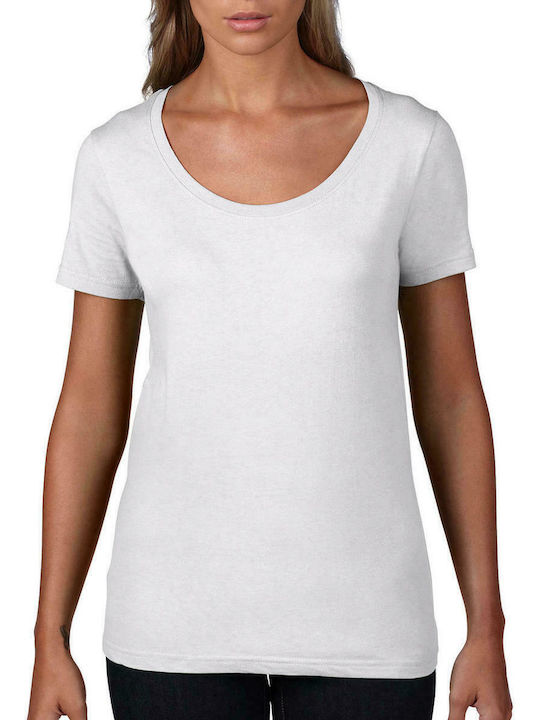 Anvil Werbe-T-Shirt in Weiß Farbe