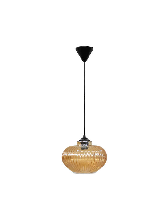 Heronia Rigato/25 Meli 1L Pendant Light Suspension for Socket E27 Honey