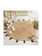 L-C Shira Rug Round Summer from Jute Noir