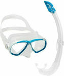 CressiSub Diving Mask Set with Respirator Pearl Blue