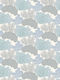 Wallpaper Bushes Vinyl Blue L1000xW53cm Washable