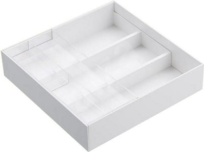 Plastic Desk Organizer in White Color 25x24.6x5.7cm.