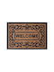 Spitishop Coconut Fiber with Non-Slip Underside Doormat K-M Welcome 3 Brown 40x60εκ.