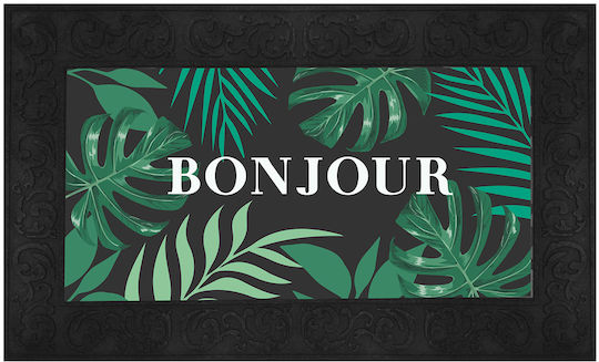 Entrance Mat made of Rubber L-C Vesta Green 45x75cm