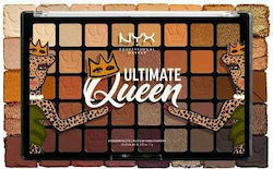 Nyx Professional Makeup Ultimate Queen Παλέτα με Σκιές Ματιών σε Στερεή Μορφή με Πορτοκαλί Χρώμα 40gr