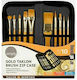 Daler Rowney Σετ Πινέλα Ζωγραφικής Daler Rowney Πλακέ και Στρογγυλά με Θήκη 10τμχ