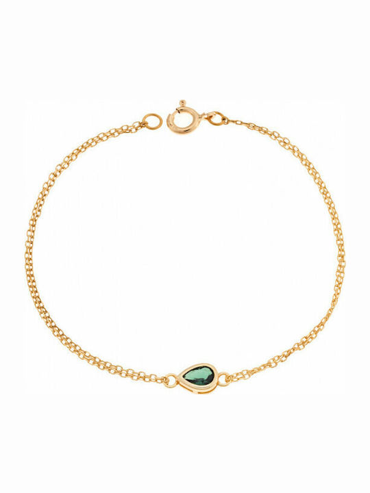 Senza Women's Silver Chain Bracelet Gold Plated...