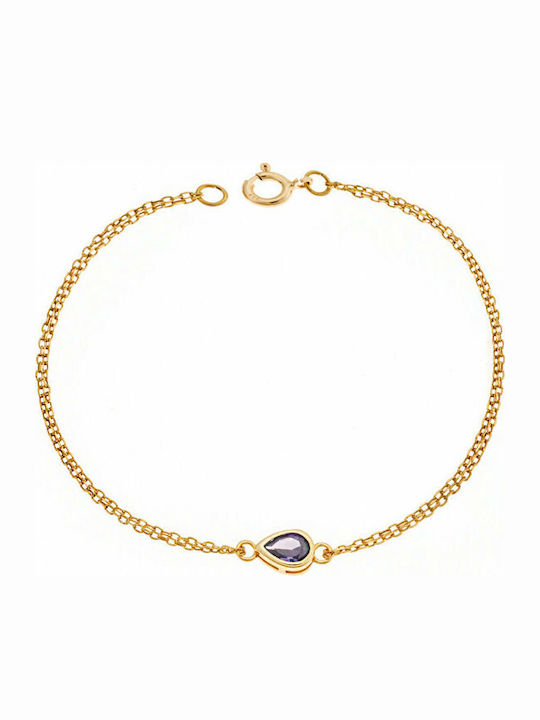 Senza Women's Silver Chain Bracelet Gold Plated...