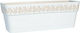 Stefanplast Gaia Self-watering Planter Box Plastic White 49.5x17x19cm.