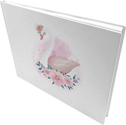 Bonjour Bebe Guest Book Swan