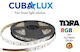 Cubalux Bandă LED Alimentare 24V RGBW Lungime 5m și 60 LED-uri pe Metru