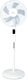 Diplomat DFX-500RC Fan Pedestal 50W Diameter 40.64cm White