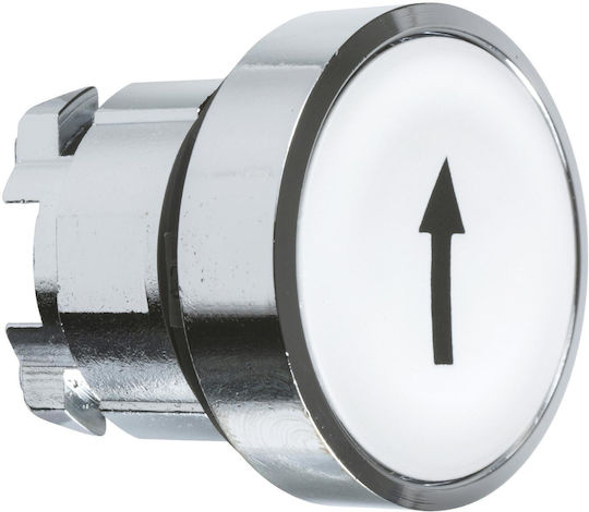 Schneider Electric Harmony XB4 Διακόπτης Μπουτόν Με φωτισμό με επαναφορά με σήμανση Λευκό