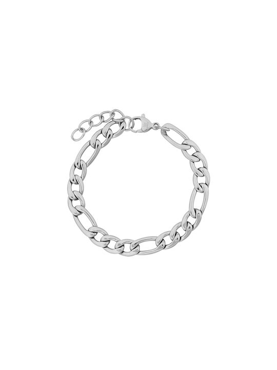 Men's steel bracelet Season 25227 Silver Length 19cm(+3cm) Thickness 70mm