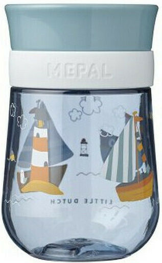 Little Dutch Παιδικό Ποτηράκι Sailors Bay από Πλαστικό Μπλε 300ml για 9m+