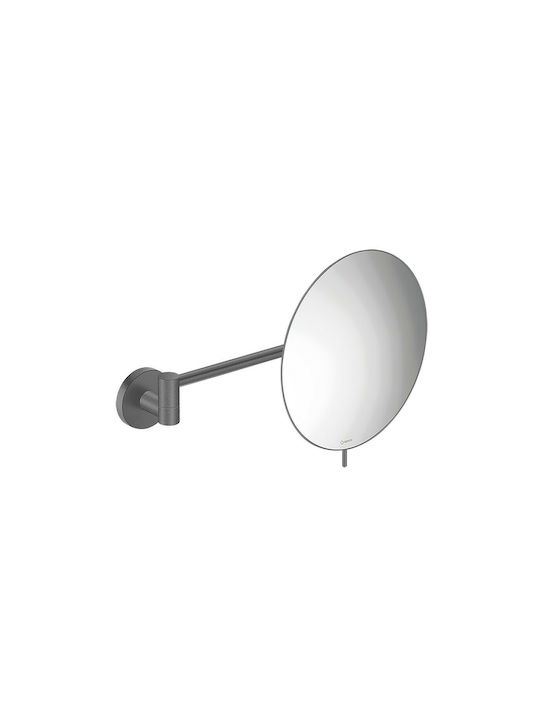 Sanco MR-705 Magnifying Round Bathroom Mirror made of Metal 33.5x33.5cm Anthracite Grained