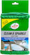 Turtle Wax Clean and Sparkle Lavetă Microfibră Lustruire pentru Windows Auto Verde 39x37cm