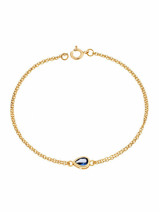 Senza Women's Silver Chain Bracelet Gold Plated...