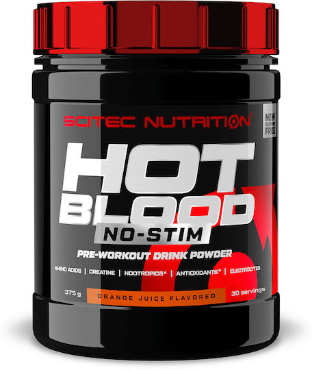 Scitec Nutrition Hot Blood No-Stim 375gr Orange Juice