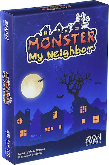 Board Game Monster My Neighbor for 3-8 Players 7+ Years Old (EN) Z-Man Games