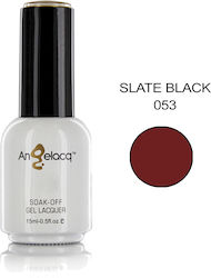 Angelacq Semi-Permanent Nail Polish Slate Black...