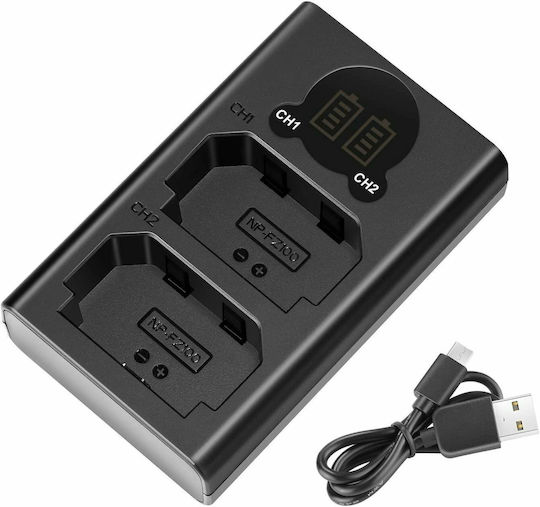 Censreal Double Battery Charger NP-FZ100 Compatible with Sony