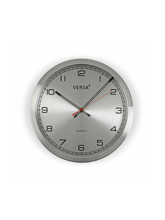 Versa Ρολόι Τοίχου Μεταλλικό 25cm