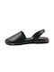 LEATHER SANDALS BLACK - Black