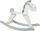 Small Foot Wooden Rocking Toy Horse with Max Load Capacity 50kg White