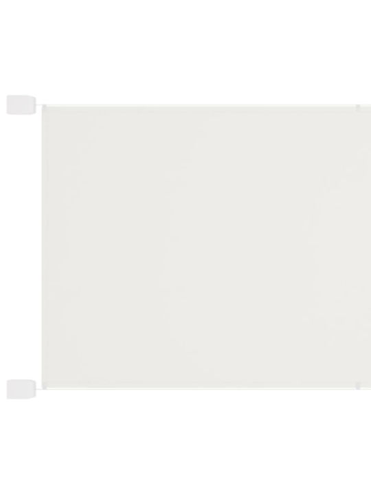 vidaXL Πλαϊνή Τέντα Βεράντας Oxford Λευκή 1.4x2.7m