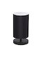 HomeMarkt Wood Table Lamp for Socket E14 with Black Shade and Base